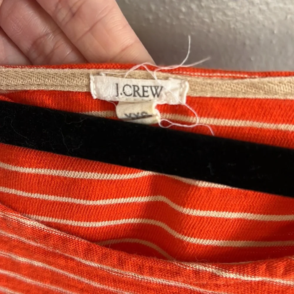 J. Crew 3/4 sleeve striped tee